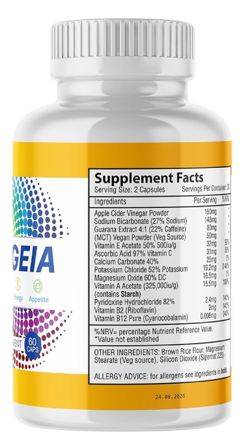 Energeia Reviews - Key Ingredients